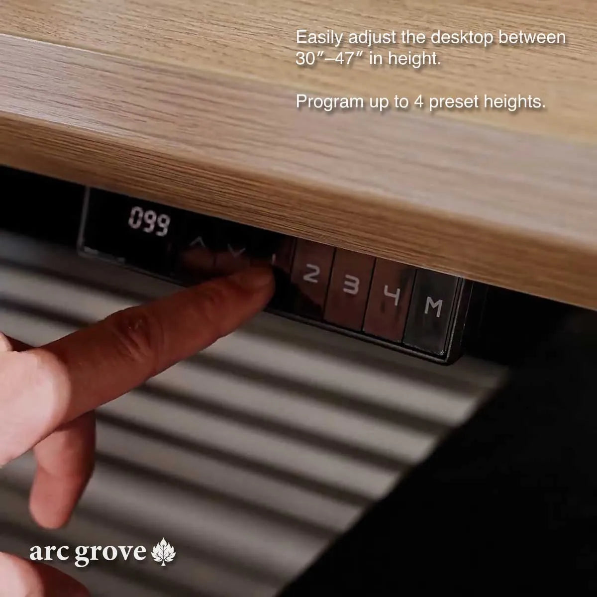 Anderson · L-Shaped Executive Standing Desk, Adjustable Height