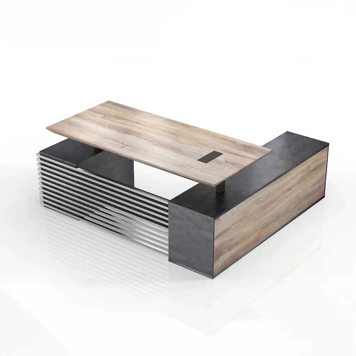 Anderson · L-Shaped Executive Standing Desk, Adjustable Height