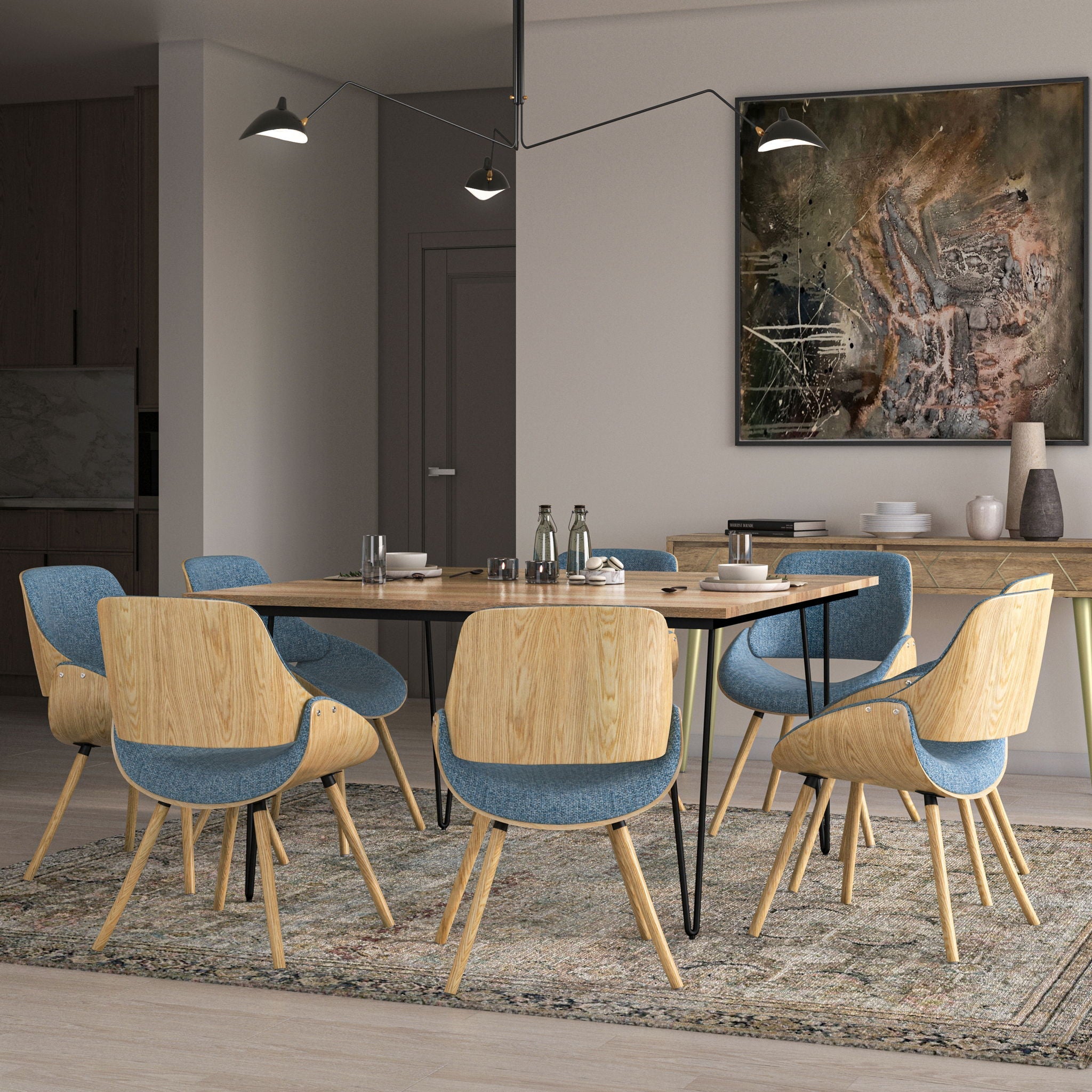 Bentwood Dining Chair With Wooden Backrest