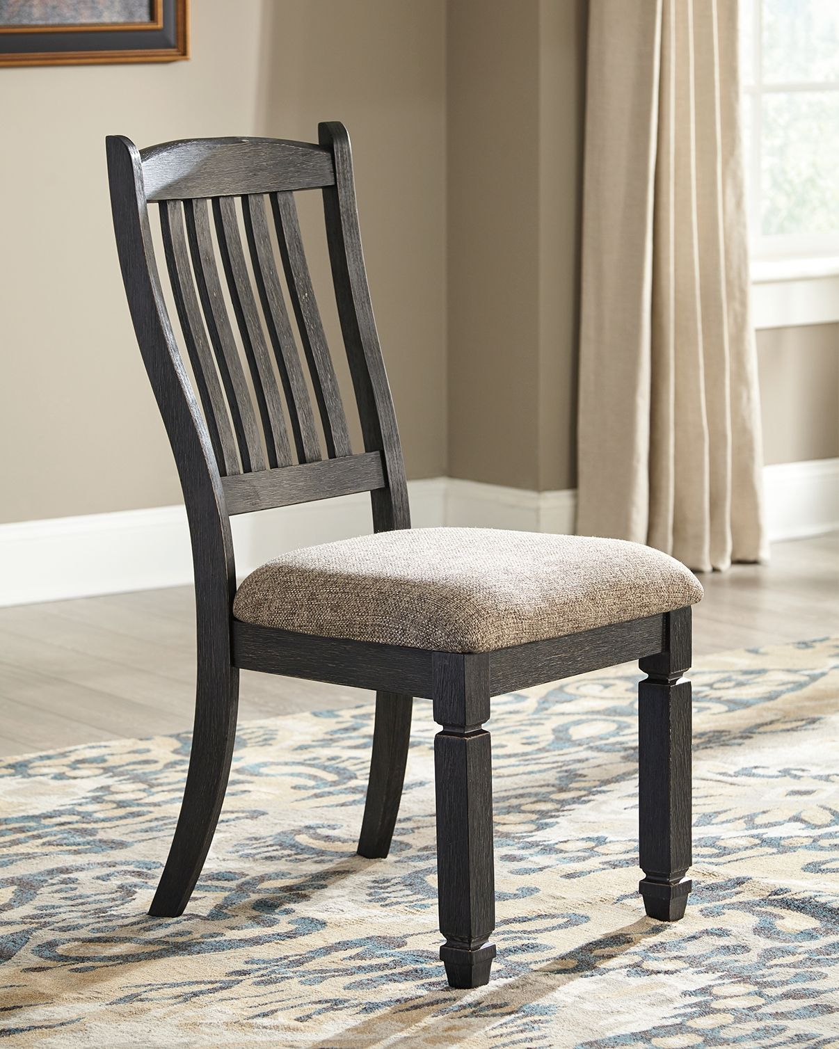 Tyler Creek Upholstered Slatback Dining Chairs Set