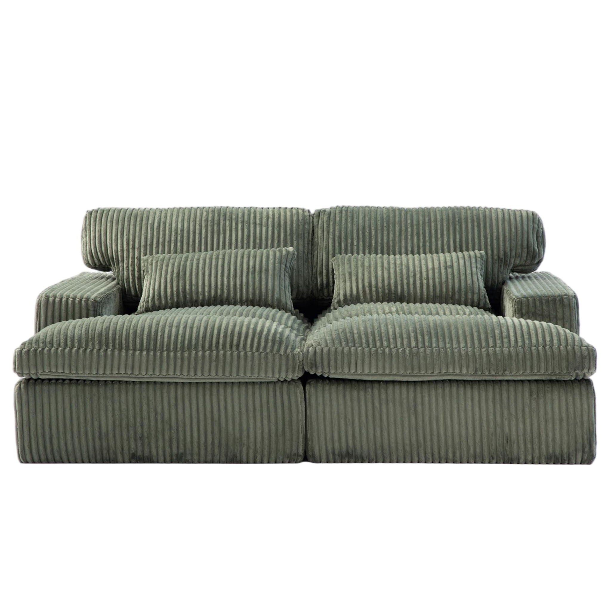 Oversized Double Chaise Lounge Chair Upholstered Cloud Couch