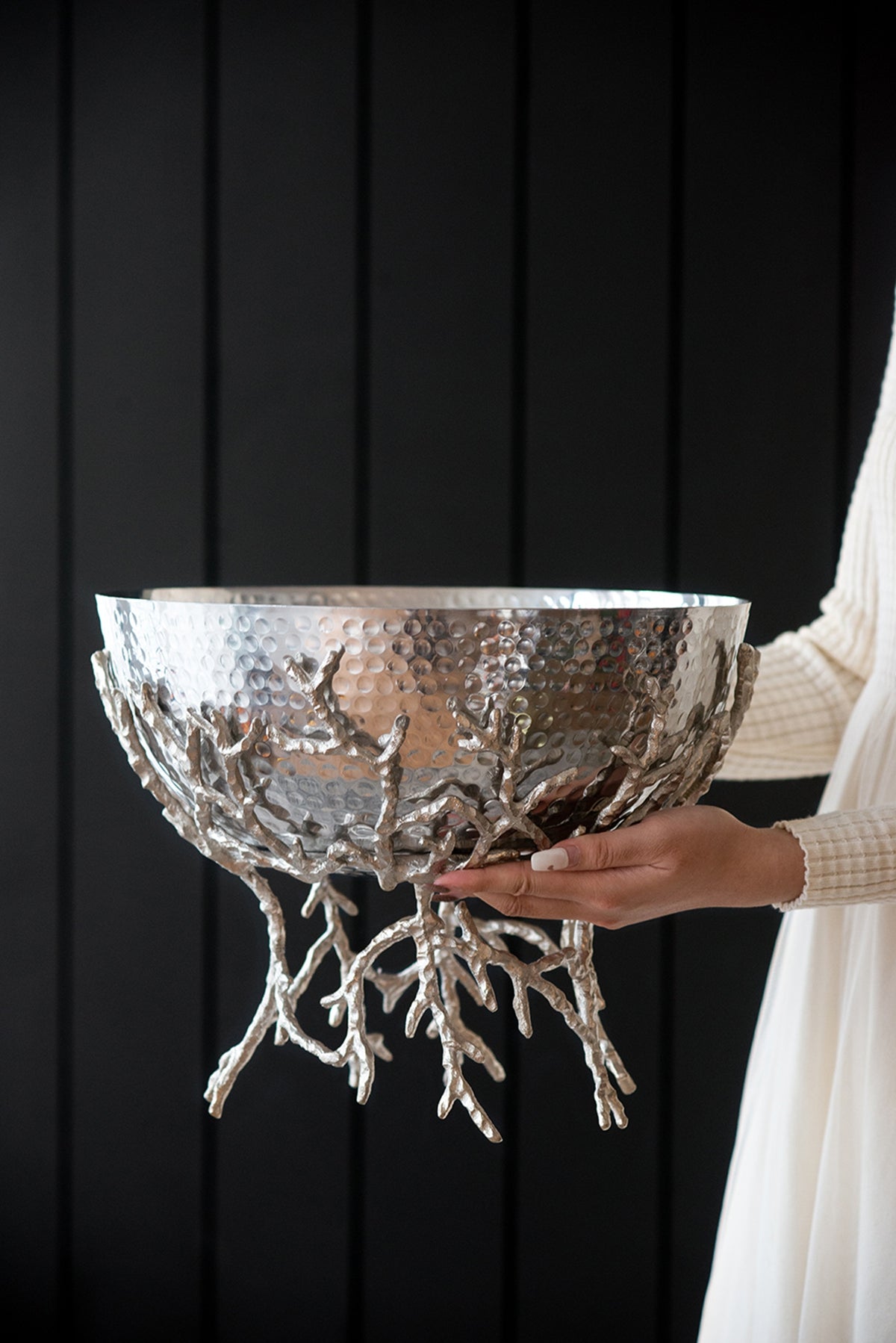 Decor Aluminum Decorative Bowl Modern Accent