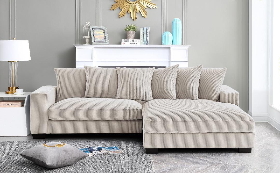 Oversized L-Shaped Sectional Sofa With Chaise