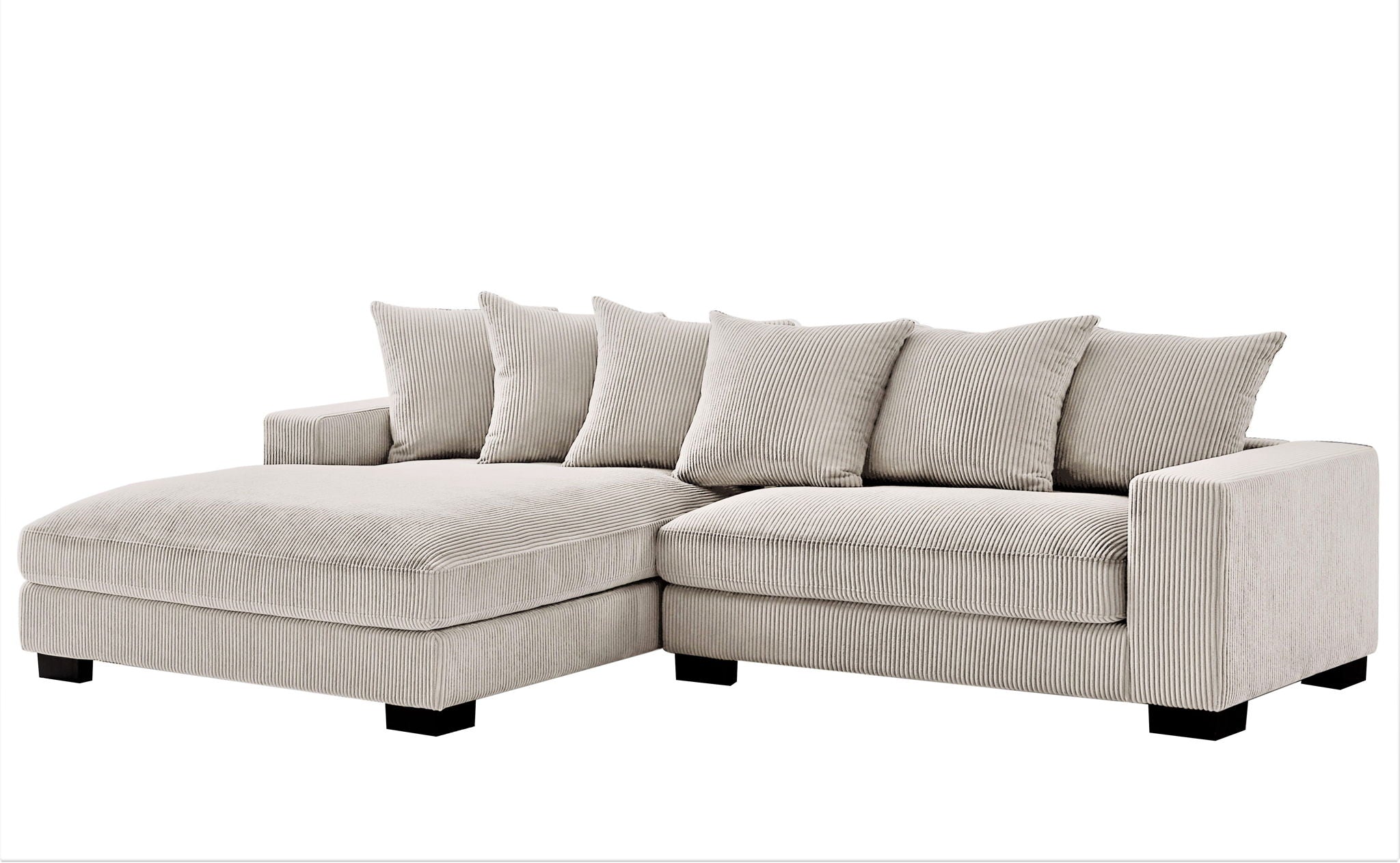 Oversized L-Shaped Sectional Sofa With Chaise