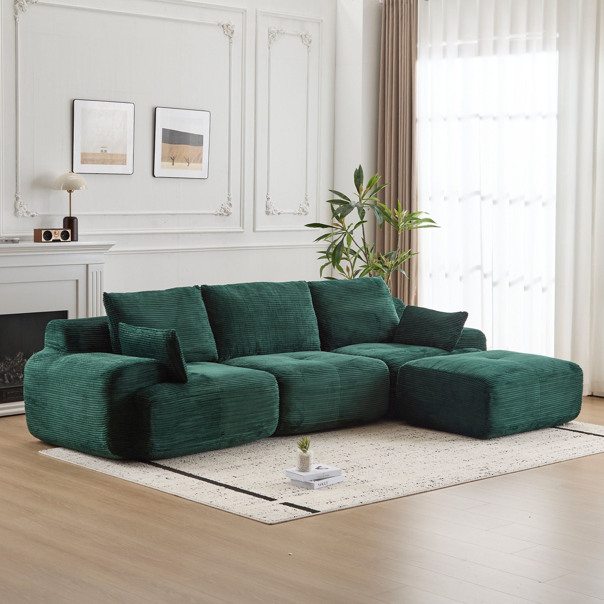 Large Compressed Sectional Sofa Couch For Living Room