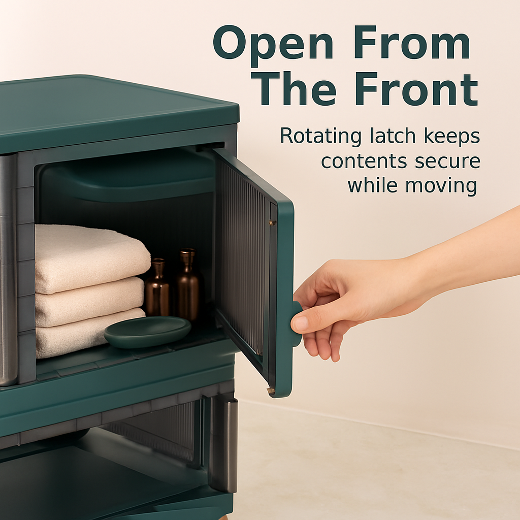 Foldable Storage Bins With Lid Stackable Organizer