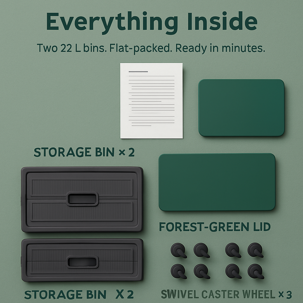 Foldable Storage Bins With Lid Stackable Organizer