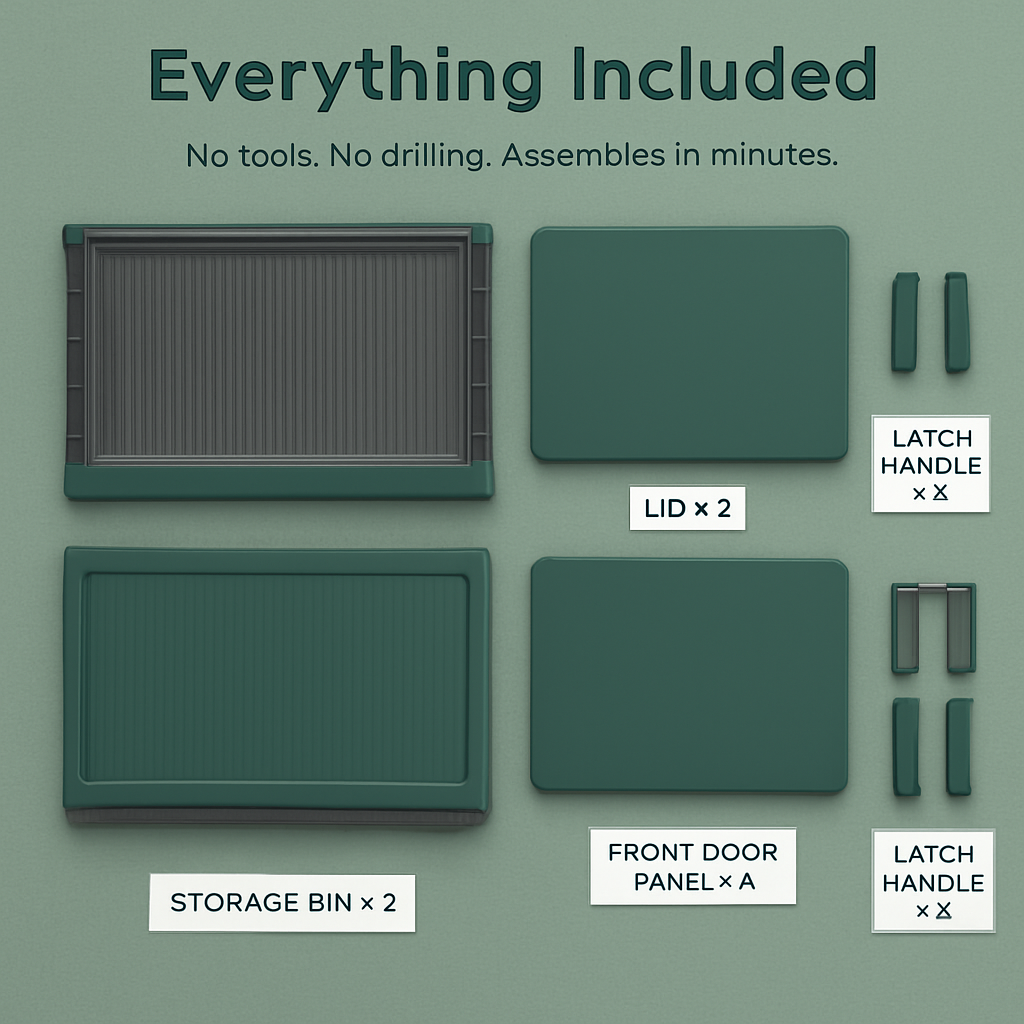 Foldable Storage Bins With Lid Stackable Organizer