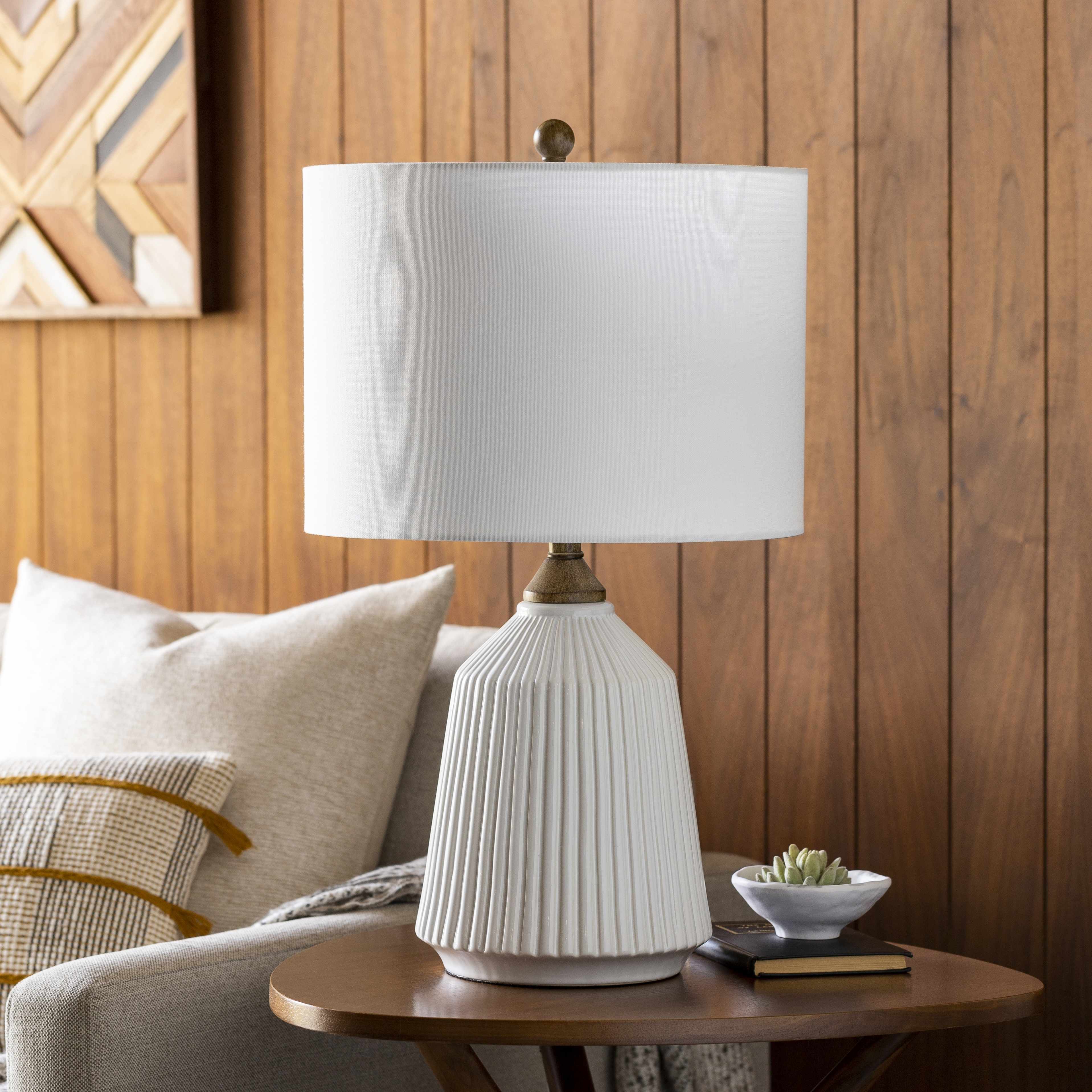 Tramutola White Table Lamp Modern Home Lighting