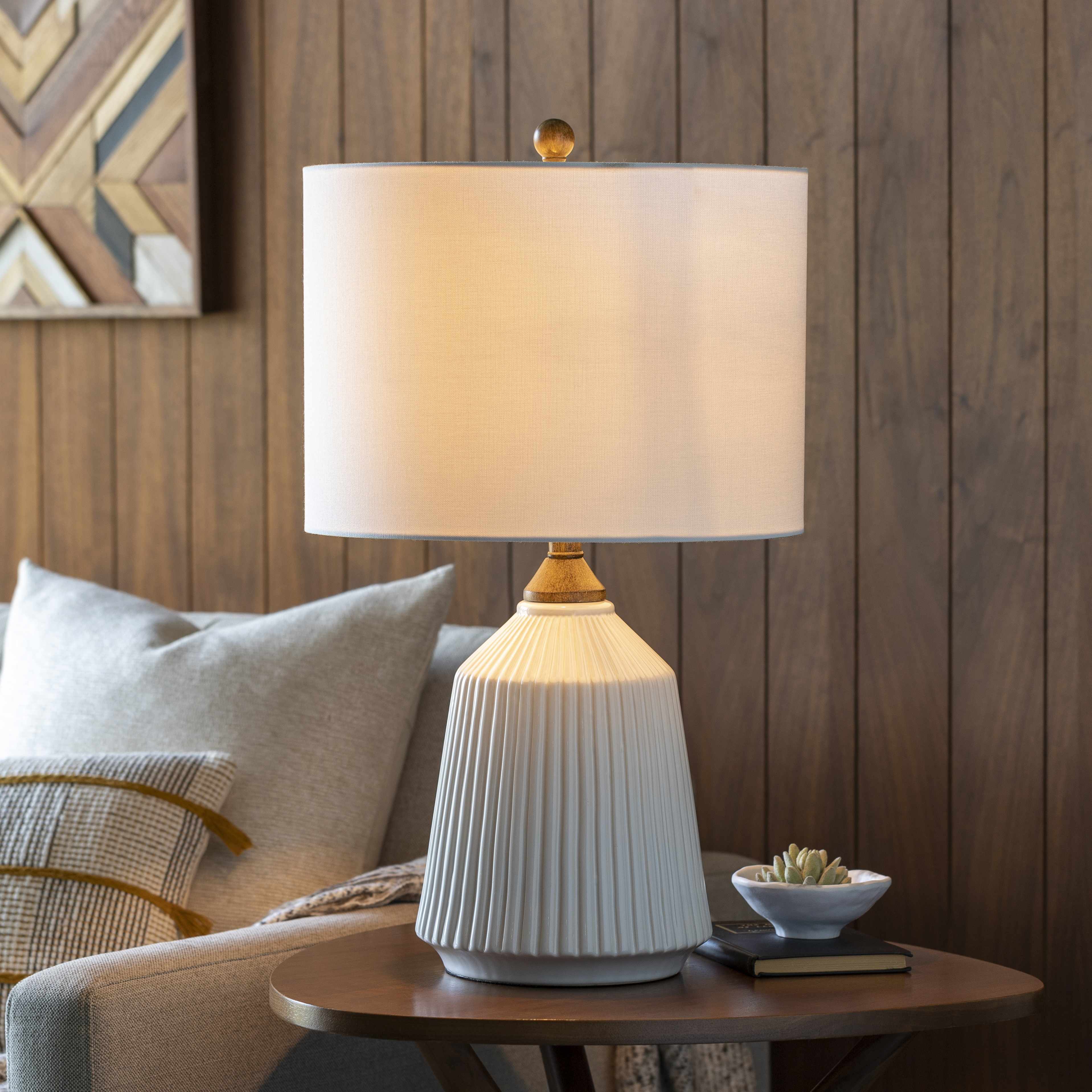 Tramutola White Table Lamp Modern Home Lighting